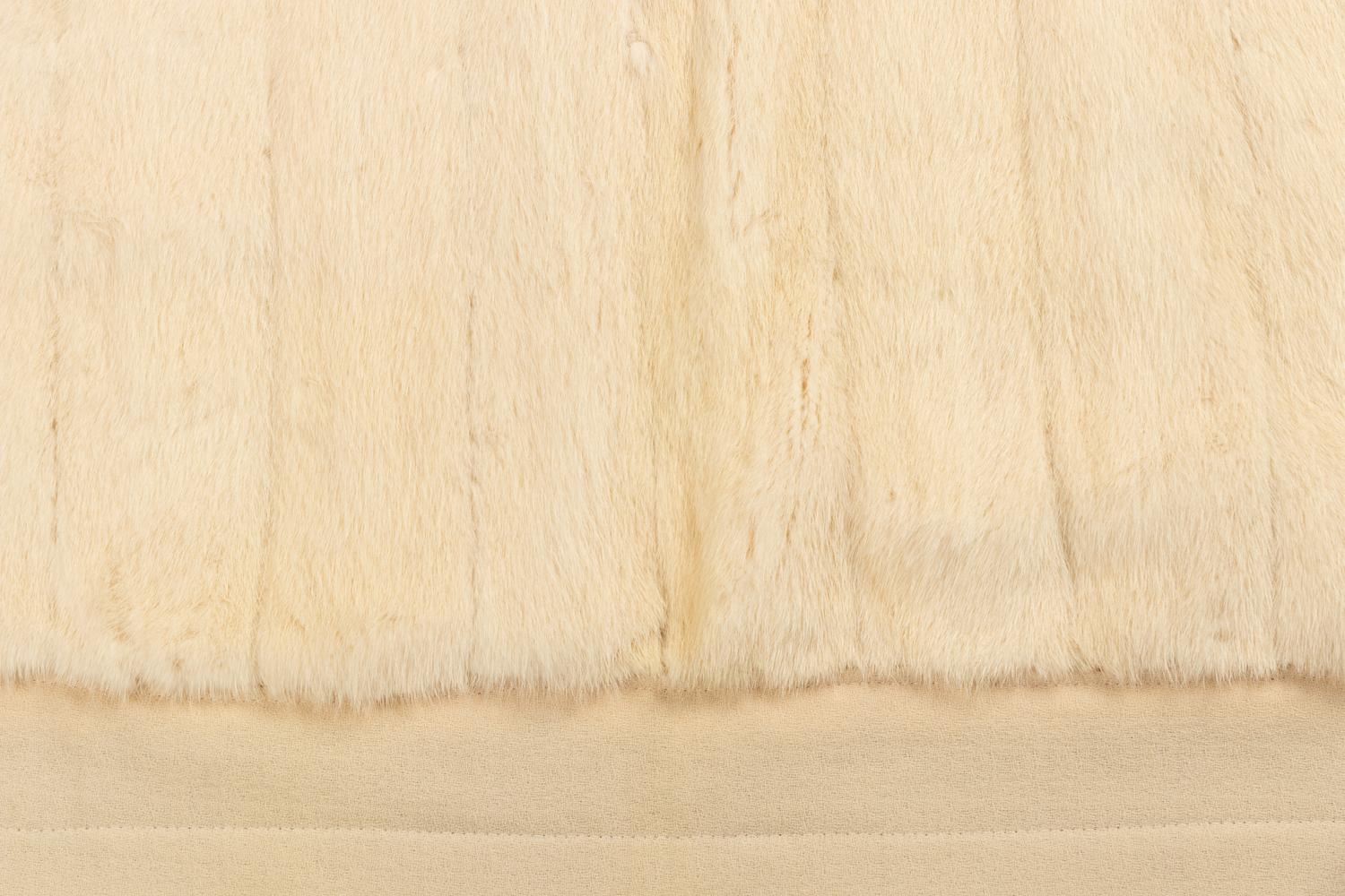 Cream Mink Throw Blanket