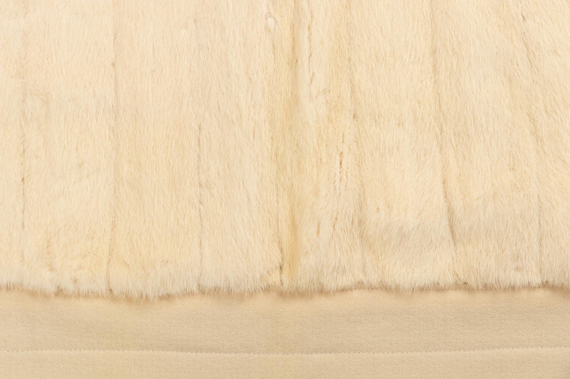 Cream Mink Throw Blanket