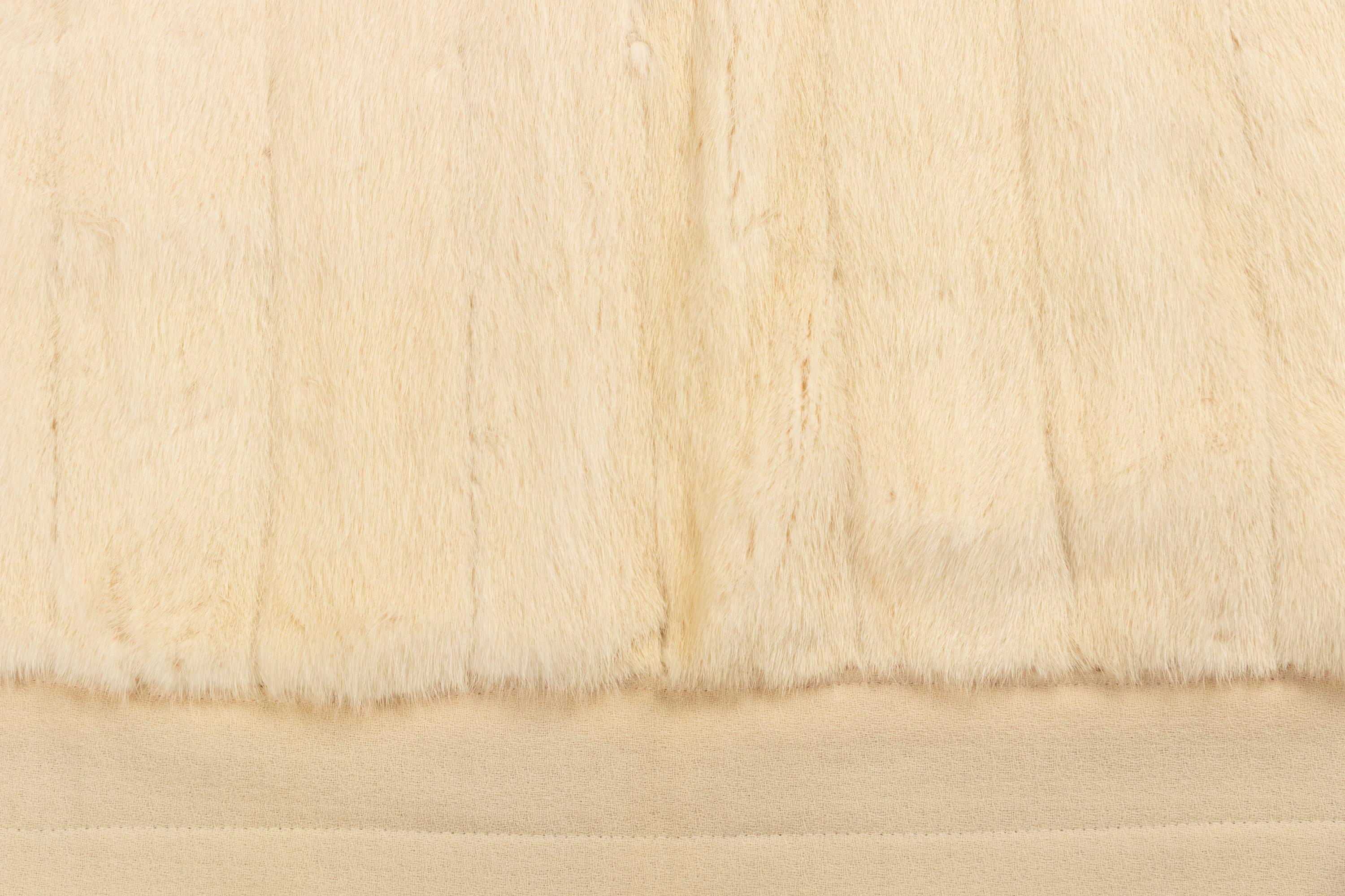 Cream Mink Throw Blanket
