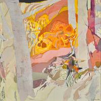 Untitled (Abstraction on Orange, Pink, and White ), 1971