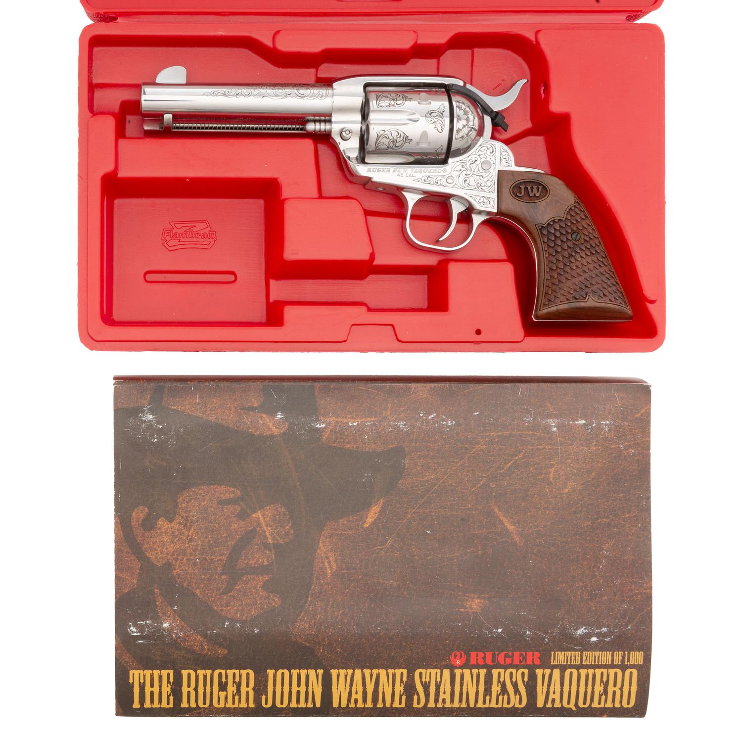 *Stainless Ruger New Vaquero John Wayne Commemorative .45 Colt Revolver in Box