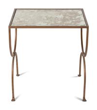 An Italian Gilt Metal and Glass Side Table