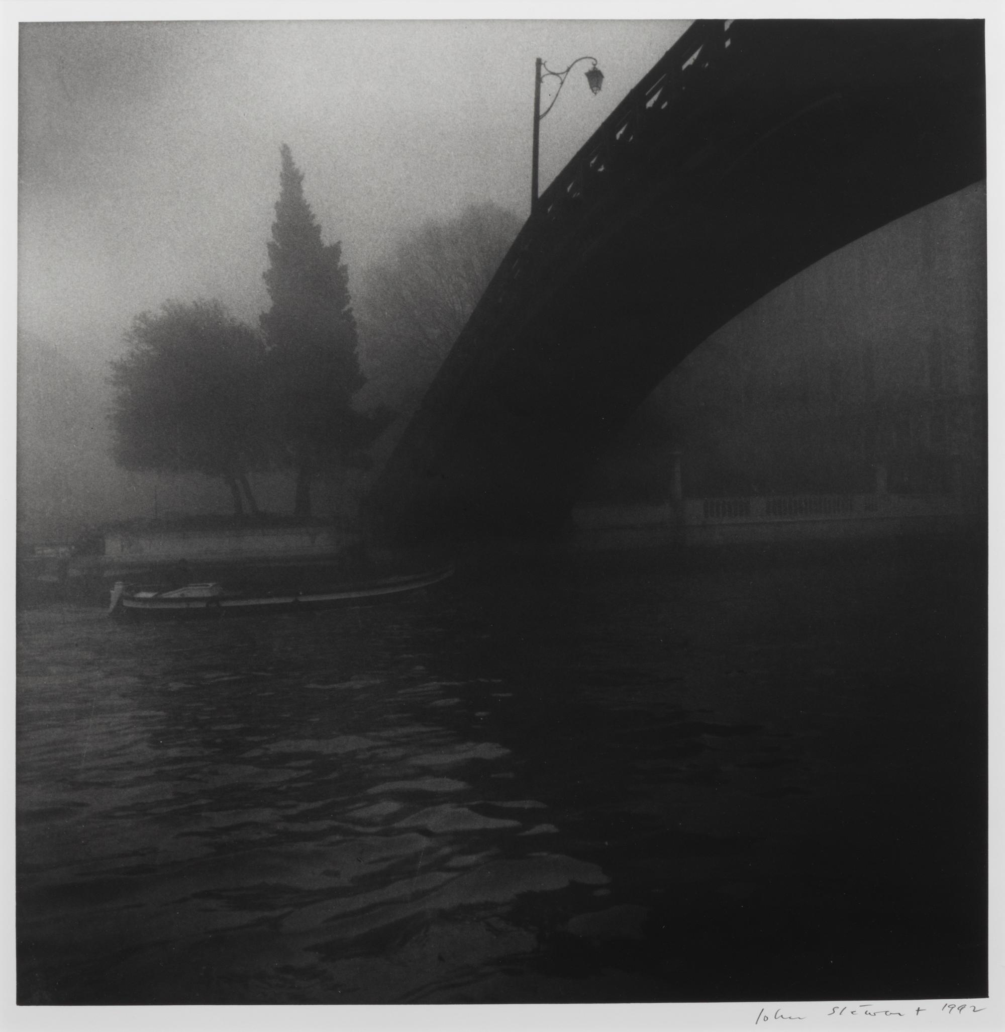John Stewart (British, 1919-2017) Foggy Series (a group of three works), 1992 each signed and dated (lower right) 12 1/2 x 12 inches (image).