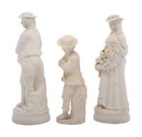 A Pair of Bisque Porcelain Figures