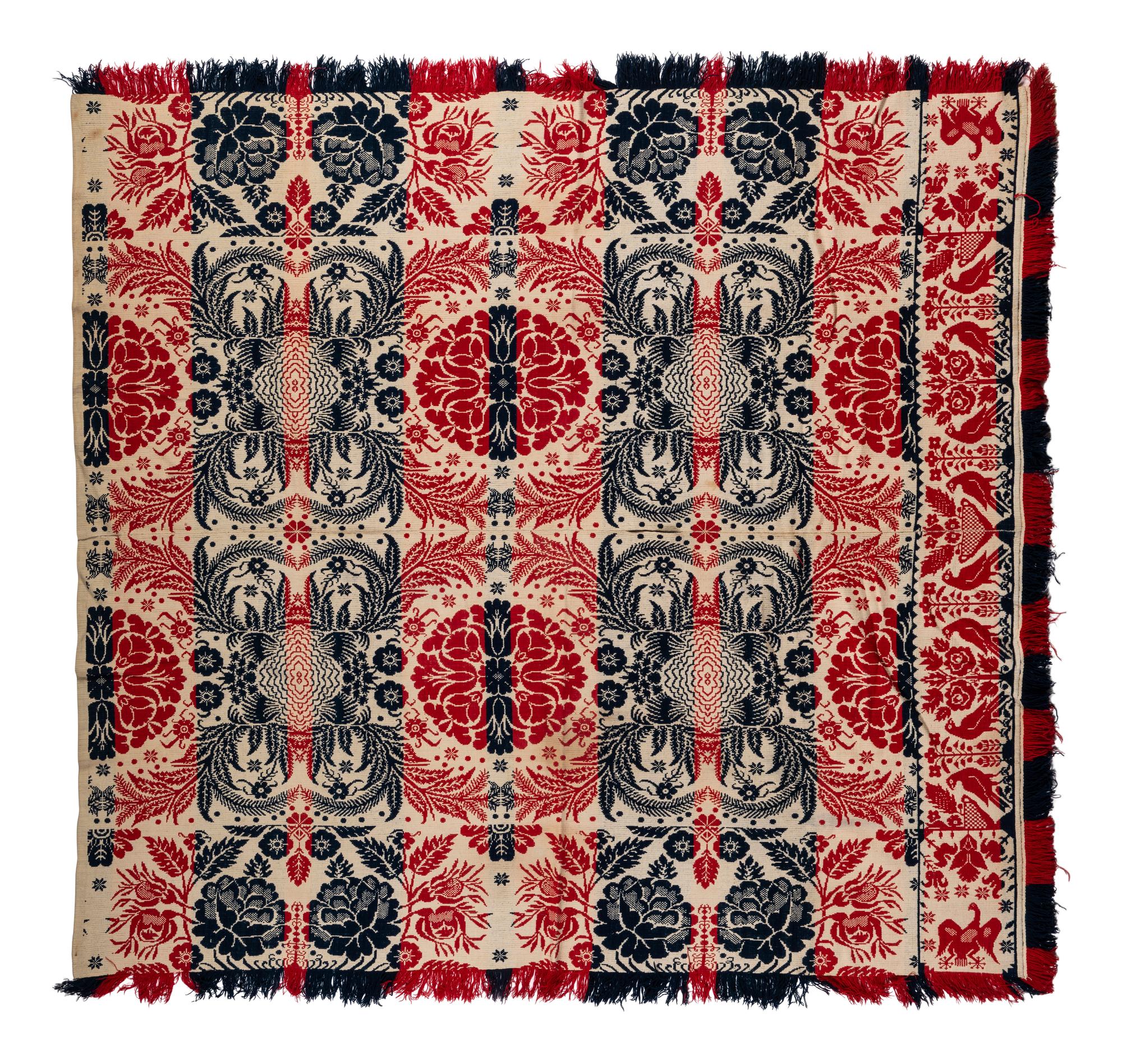 Two Overshot Coverlets