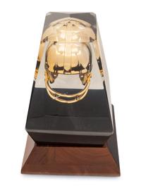 A 1985 Gold Helmet National Awards NFL Coach of the Year Award Trophy Presented to Mike Ditka Formerly Displayed at Mike Ditka's Restaurant