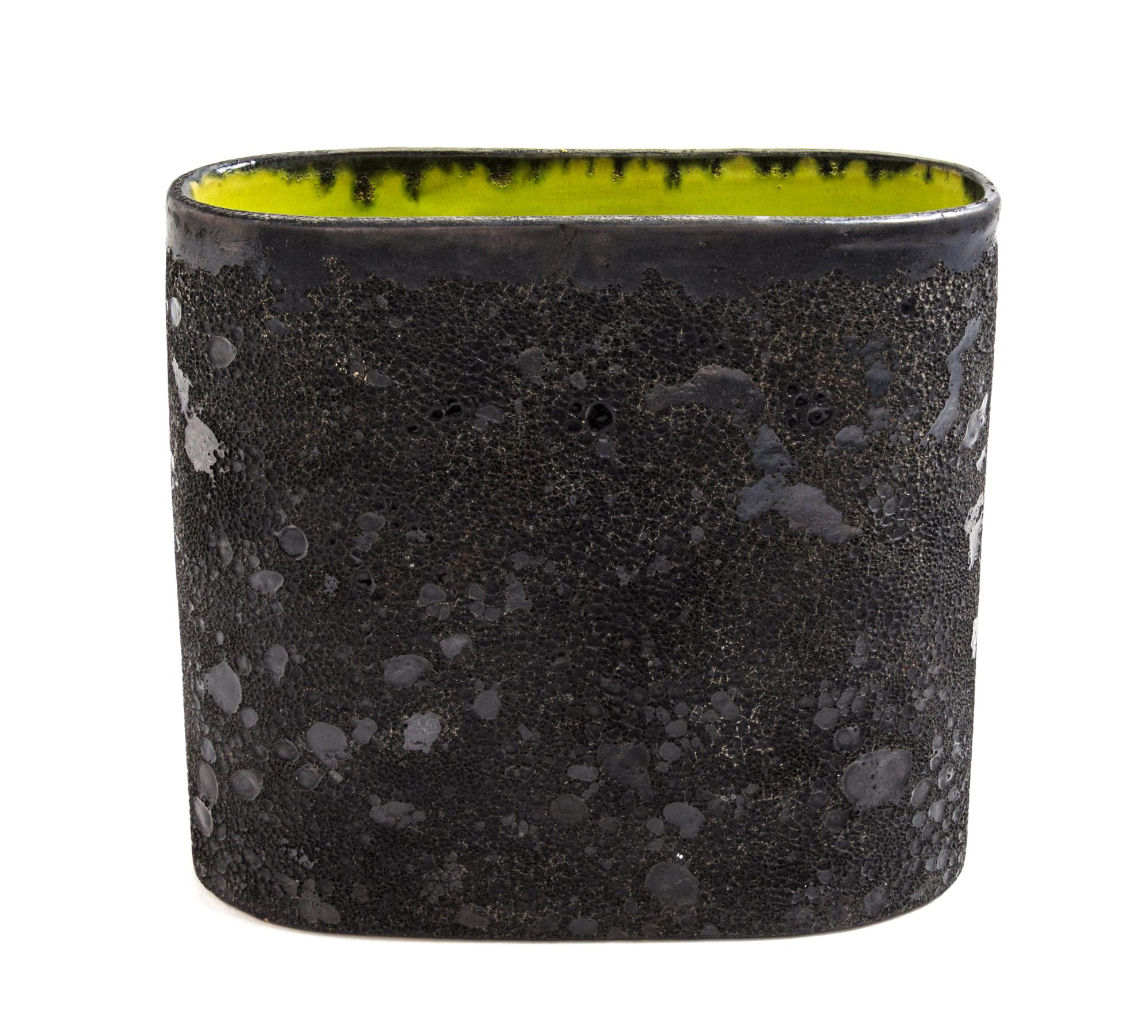 An American Studio Ceramic Bowl, Otto and Gertrude Natzler Width 11 1/4 inches.