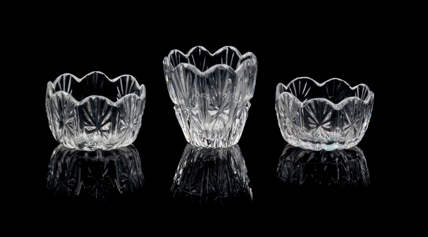 Three Crystalina Bowls Diameter of largest 3/4 inch. — Jim Irish