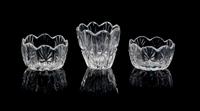 Three Crystalina Bowls Diameter of largest 3/4 inch. — Jim Irish