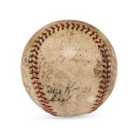 A 1936 Detroit Tigers Team Signed Autograph Baseball Featuring Mickey Cochrane, Al Simmons and Hank Greenberg (JSA Auction Letter)