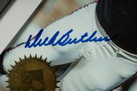 A Dick Butkus Signed Collectors Edge Football Card Display With Multiple Autographs