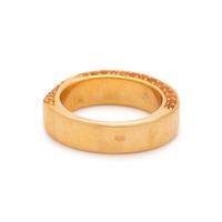 MAUBOUSSIN, YELLOW GOLD AND ORANGE GEMSTONE RING