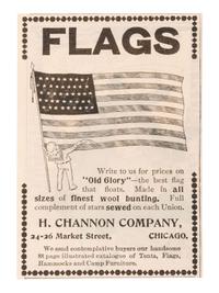 [FLAGS]. 47-star American flag. Made by H. Channon Co., Chicago, IL, 1912.