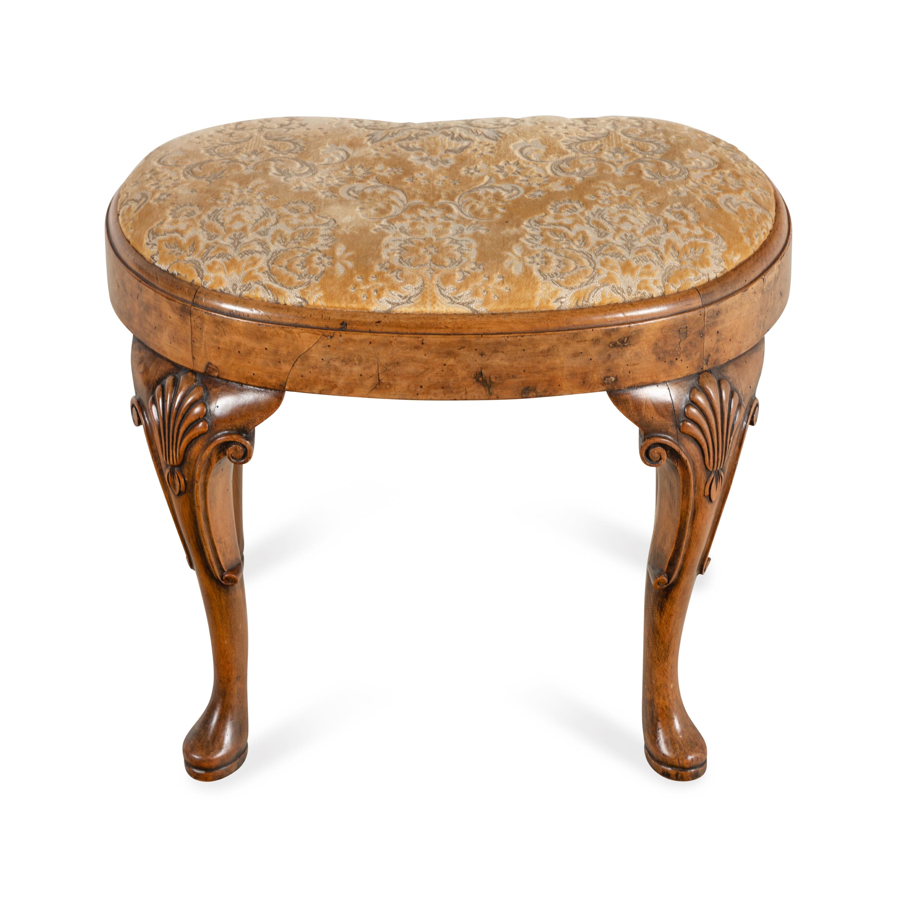 A George II Style Walnut Stool