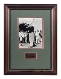 A Large Group of Masters Golf Champions Signed Autograph Displays,