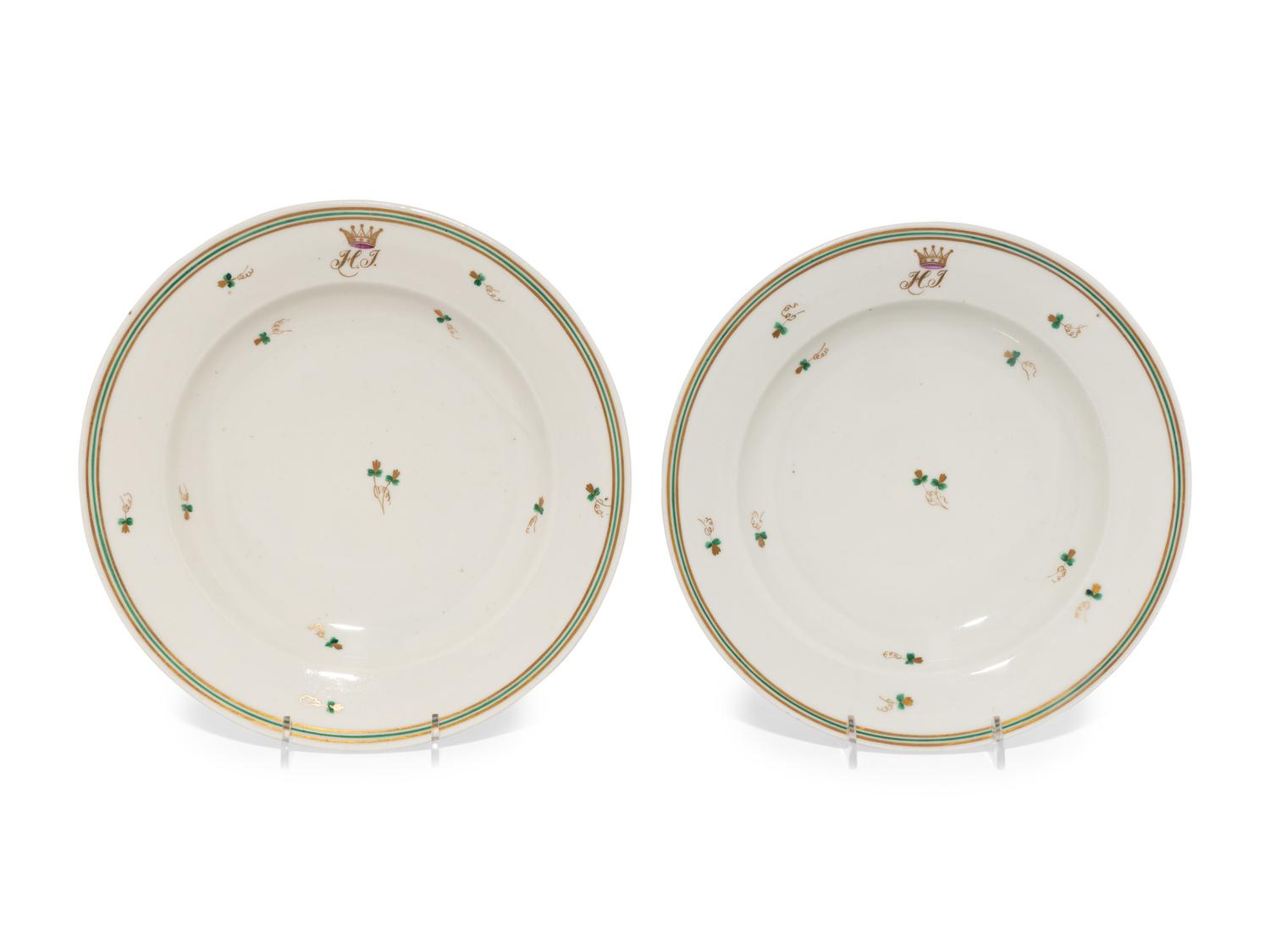 A Pair of Herend Porcelain Plates