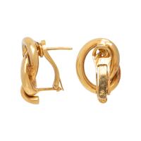 YELLOW GOLD KNOT EARRINGS