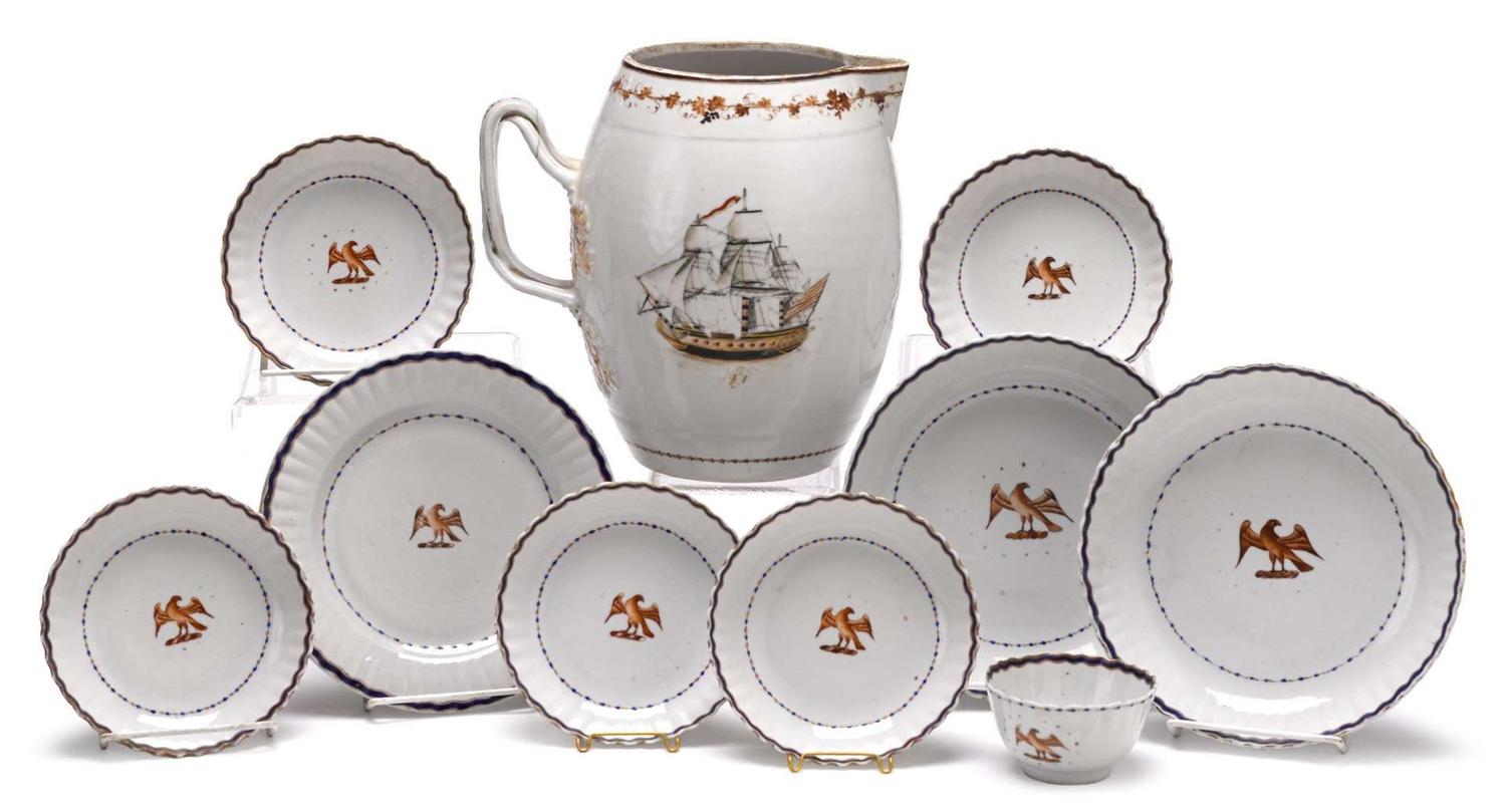 Chinese Export porcelain jug for the American market late 18th/early 19th century