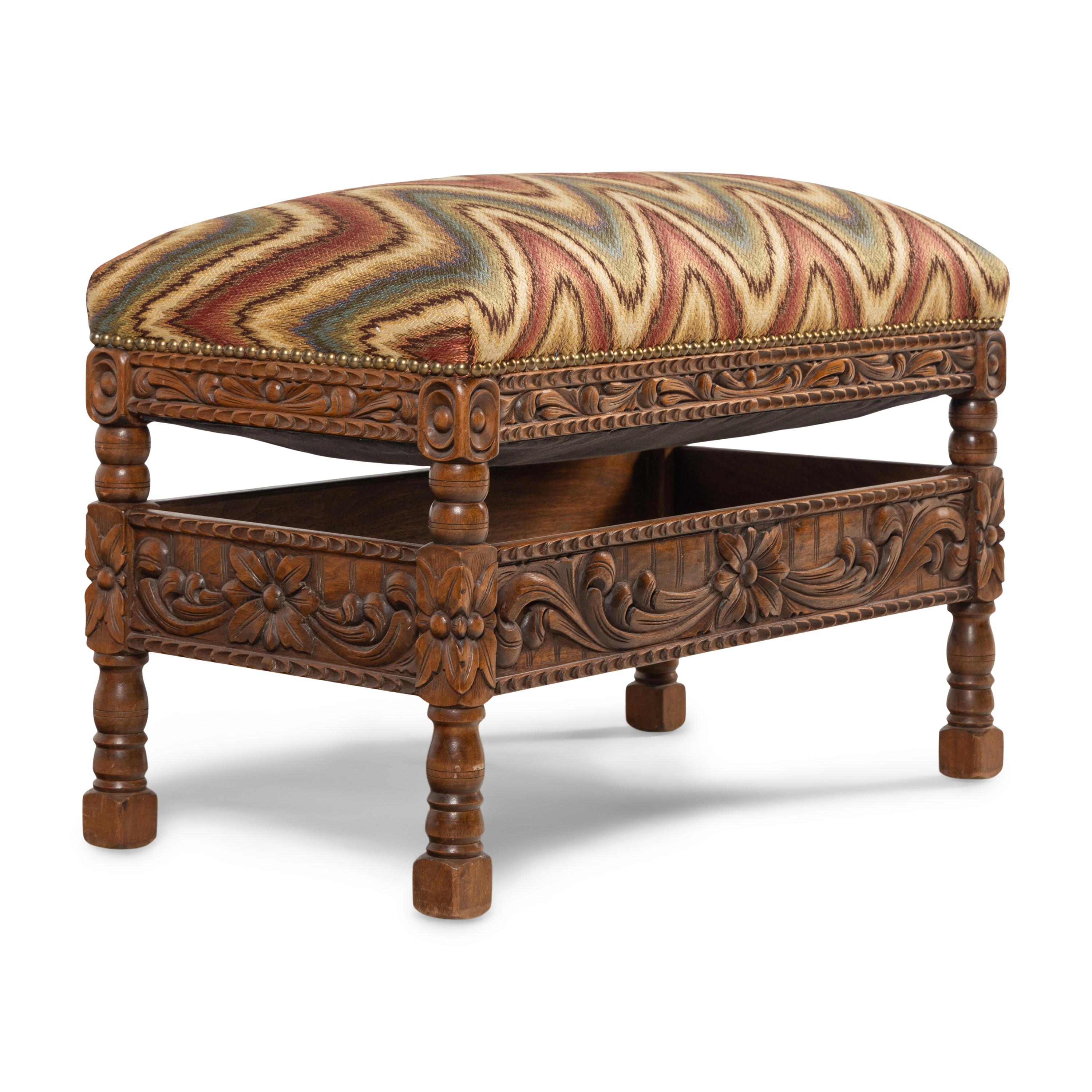 A William and Mary Style Foot Stool