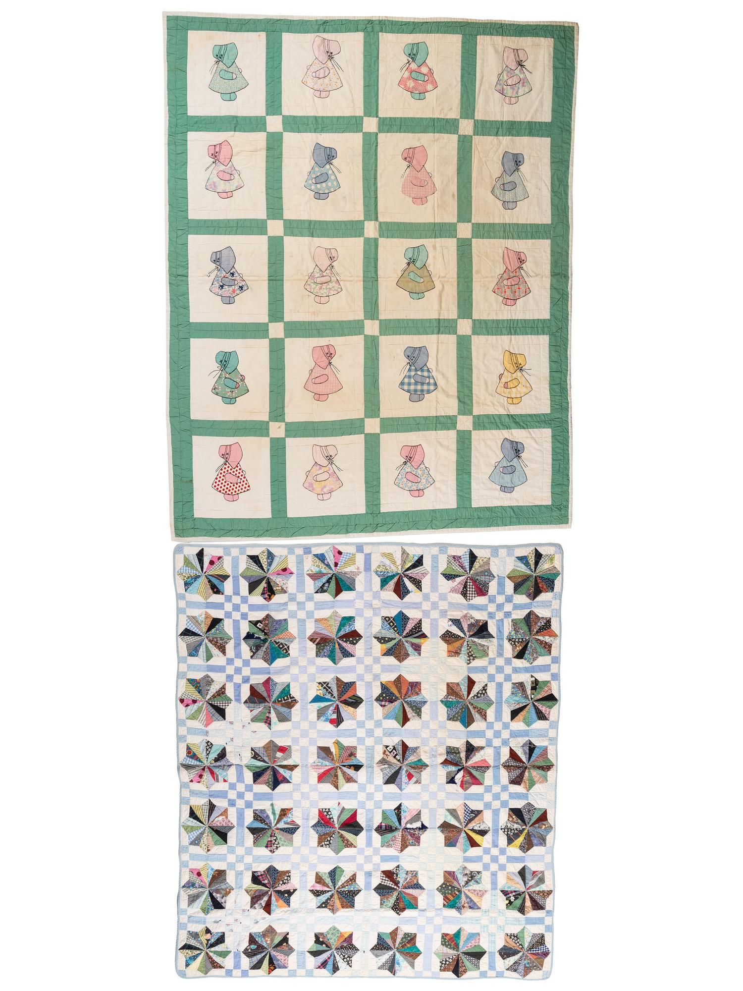 Three Pieced Cotton Quilts
