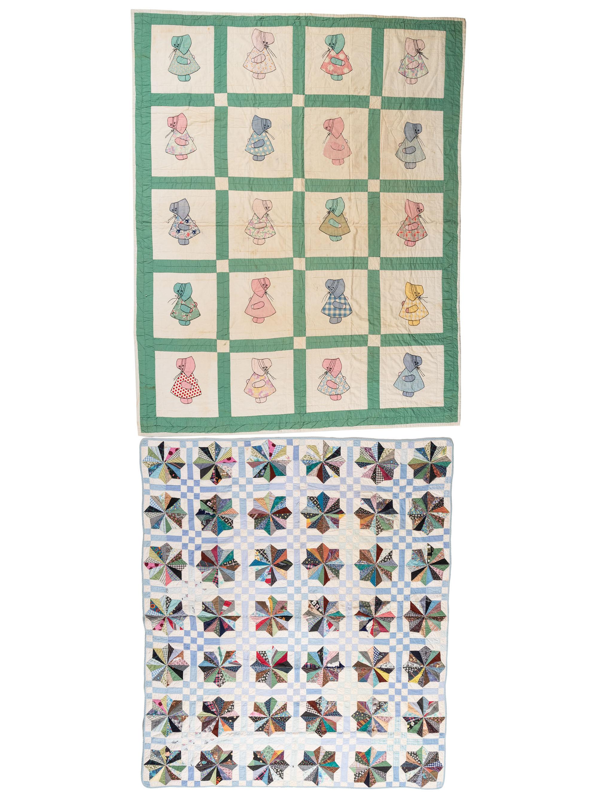 Three Pieced Cotton Quilts