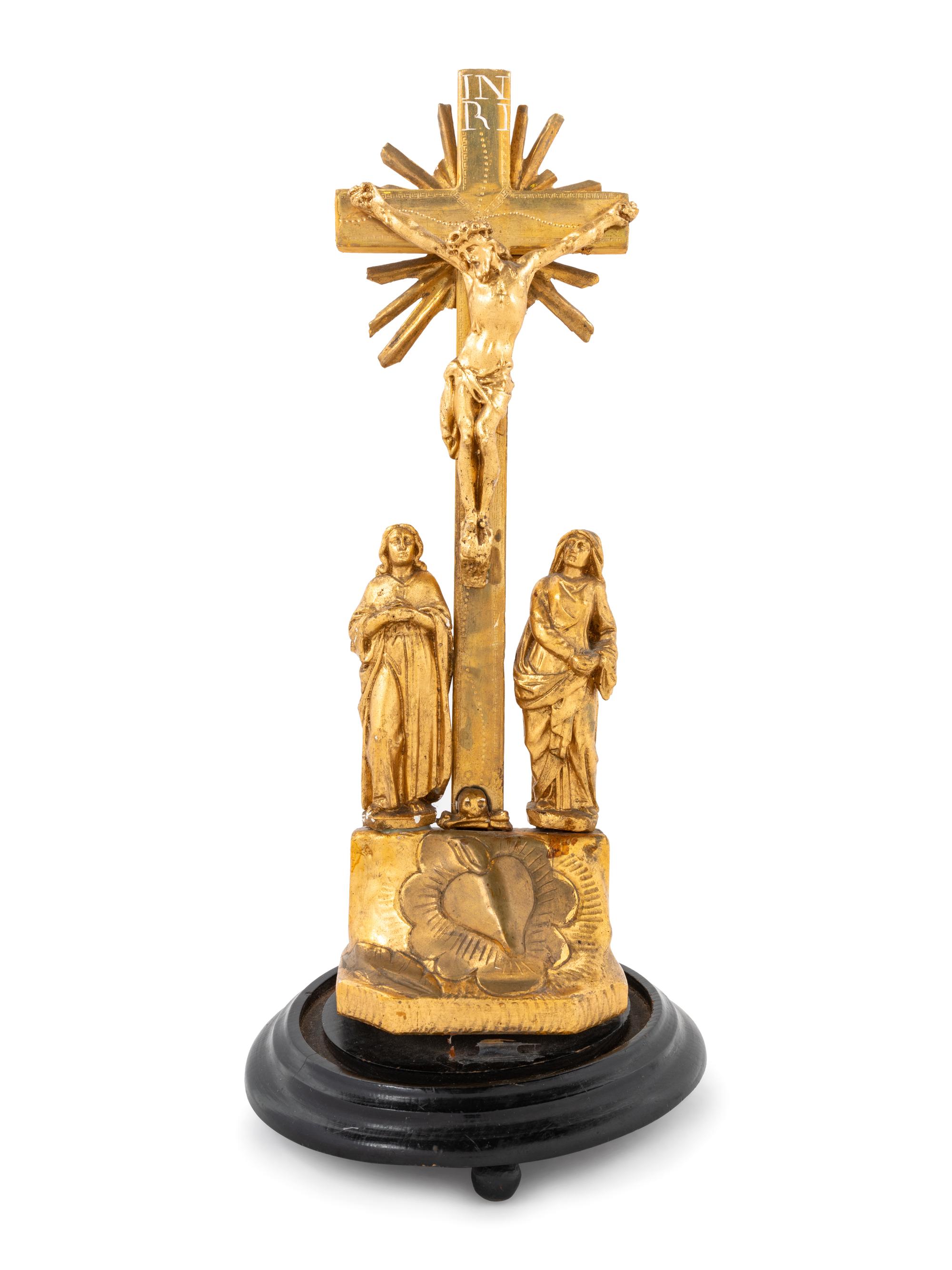 A Continental Giltwood Corpus Christi