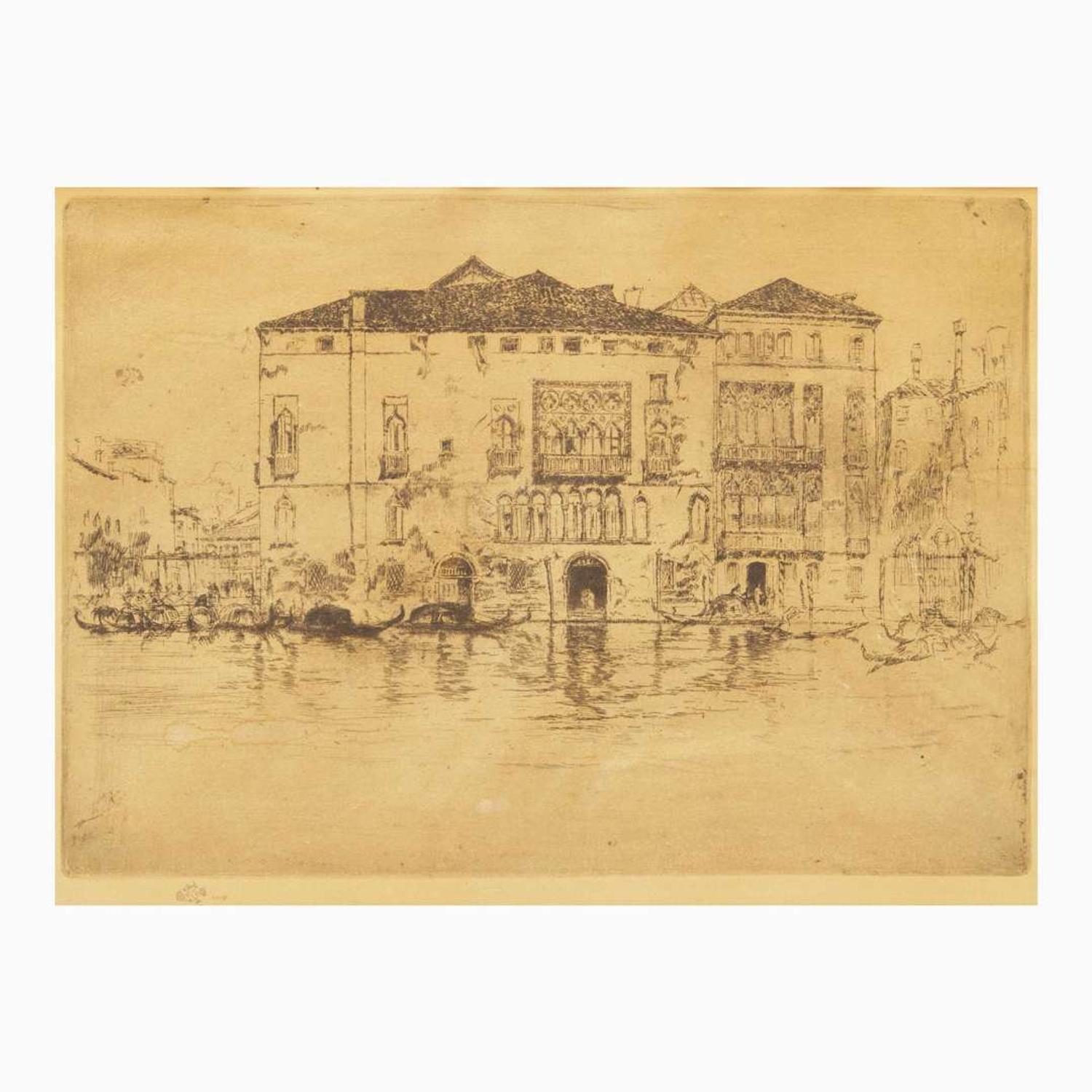 James Abbott McNeill Whistler (American, 1834-1903) The Palaces (From Venice, a Series of Twelve Etchings)