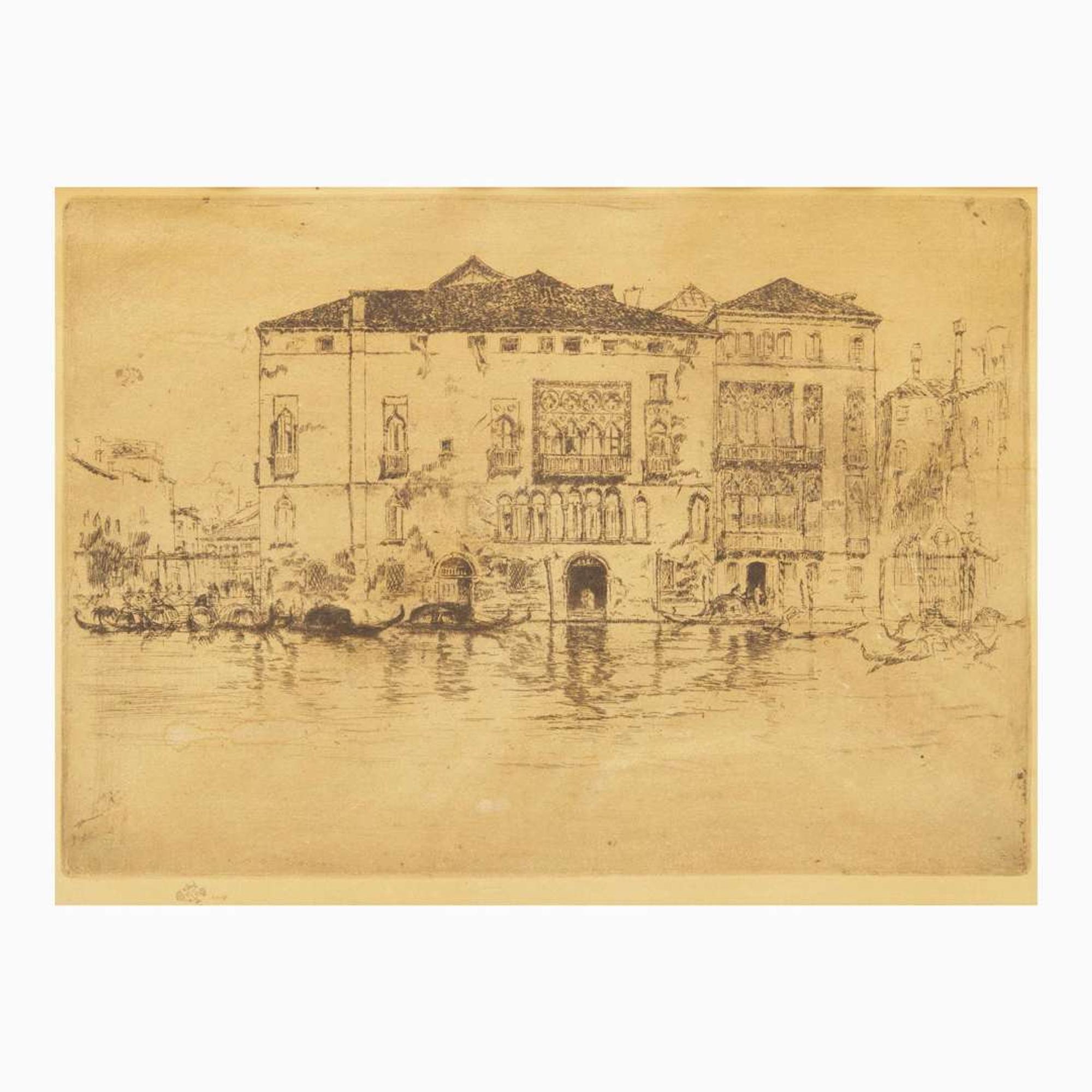 James Abbott McNeill Whistler (American, 1834-1903) The Palaces (From Venice, a Series of Twelve Etchings)