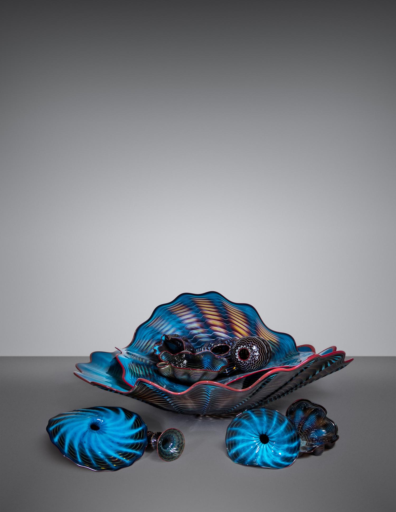 Ten Piece Blue Persian Set, 1990
