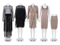 Four Designer Ensembles: Two Oscar de la Renta, One Chloé, and One Fendi