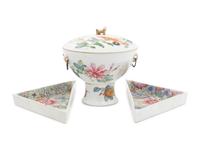 Two Chinese Famille Rose Porcelain Wares
