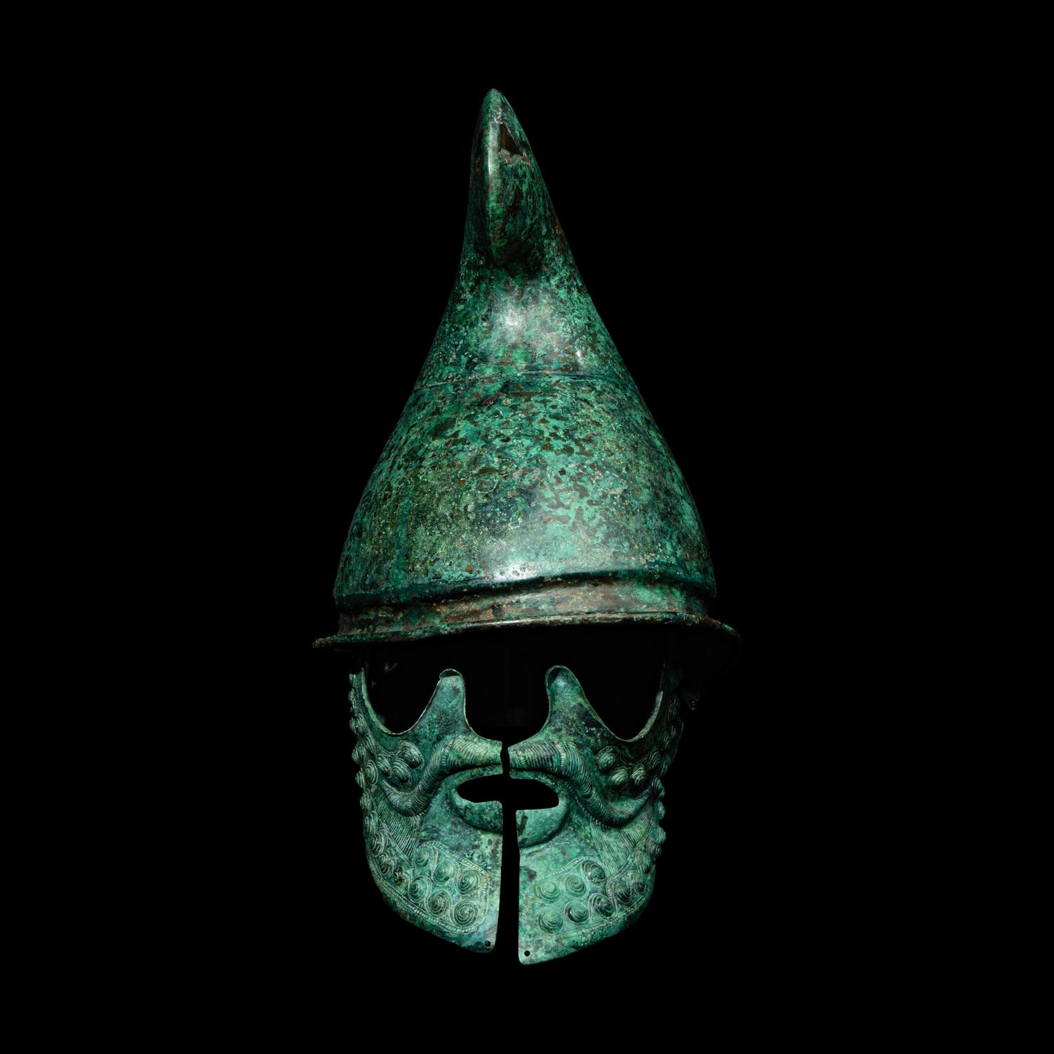 A Greek Bronze Phrygian Helmet