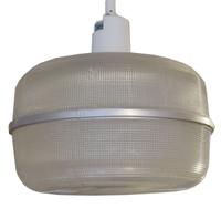 A Set of Three American Industrial Holophane Light Fixtures 18" W x 18" D x 33" H — United States, Circa 1930