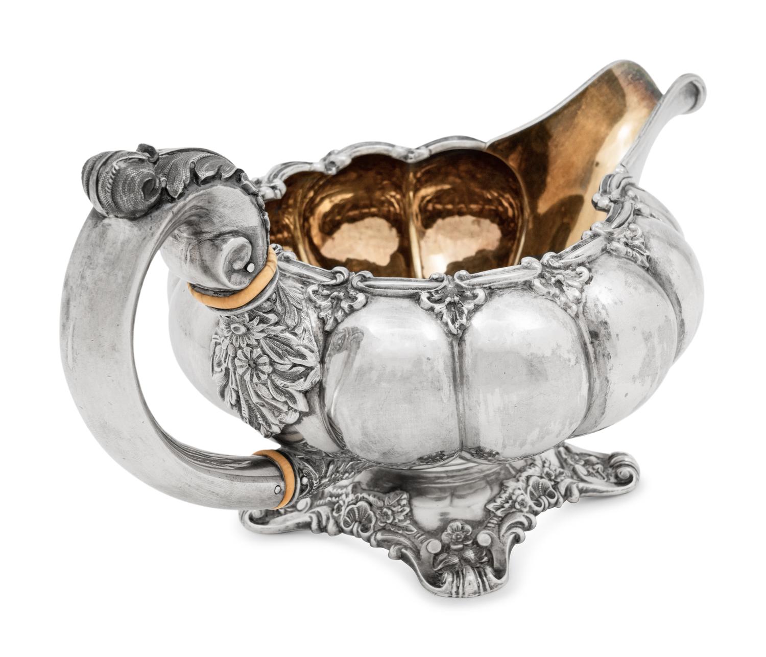 A French Silver Sauce Boat