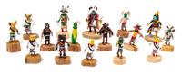 A Group of Sixteen Kachina Dolls Height of tallest 1 3/4 inches. — Various Makers