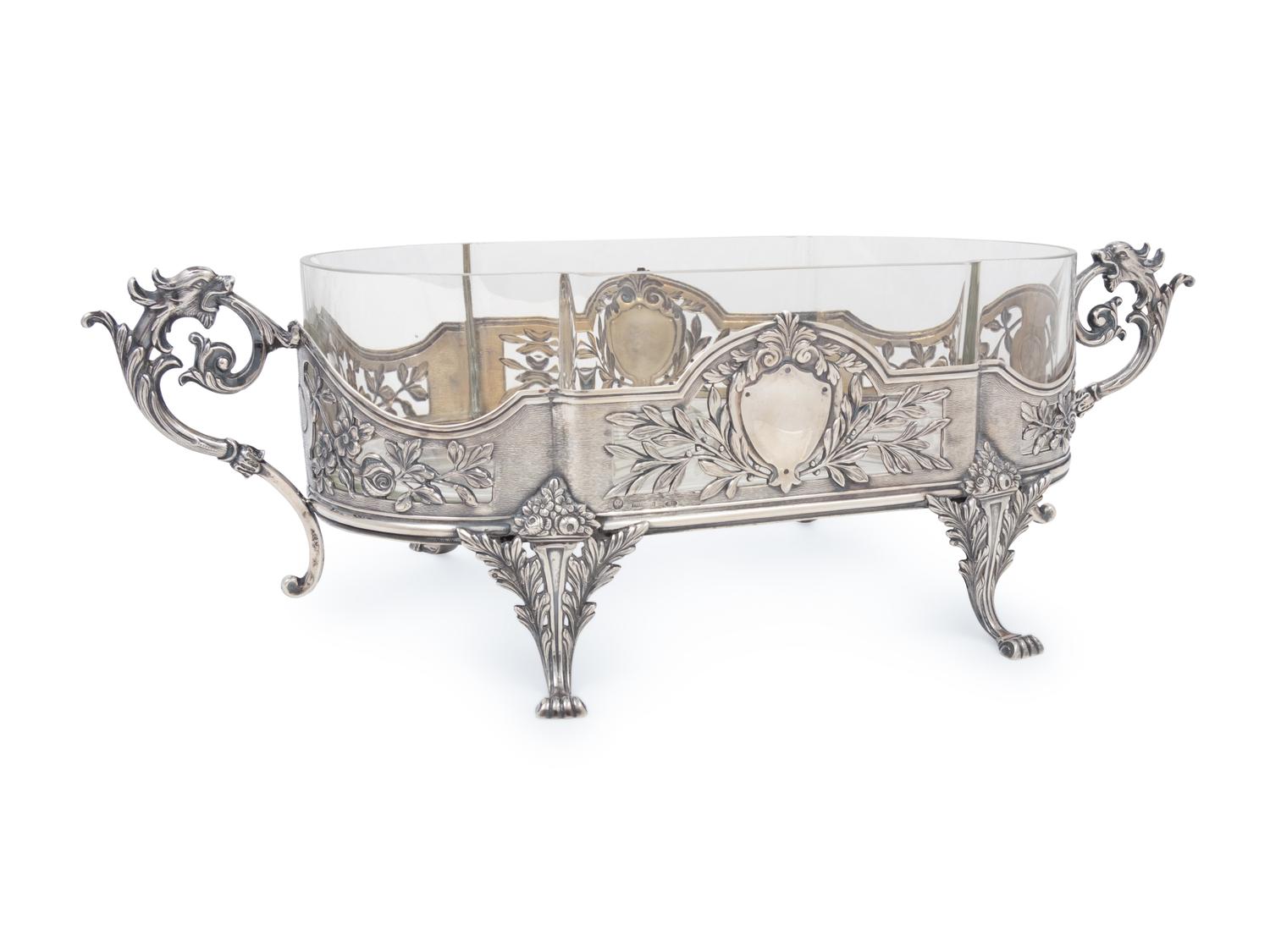 A Russian Silver Centerpiece Bowl