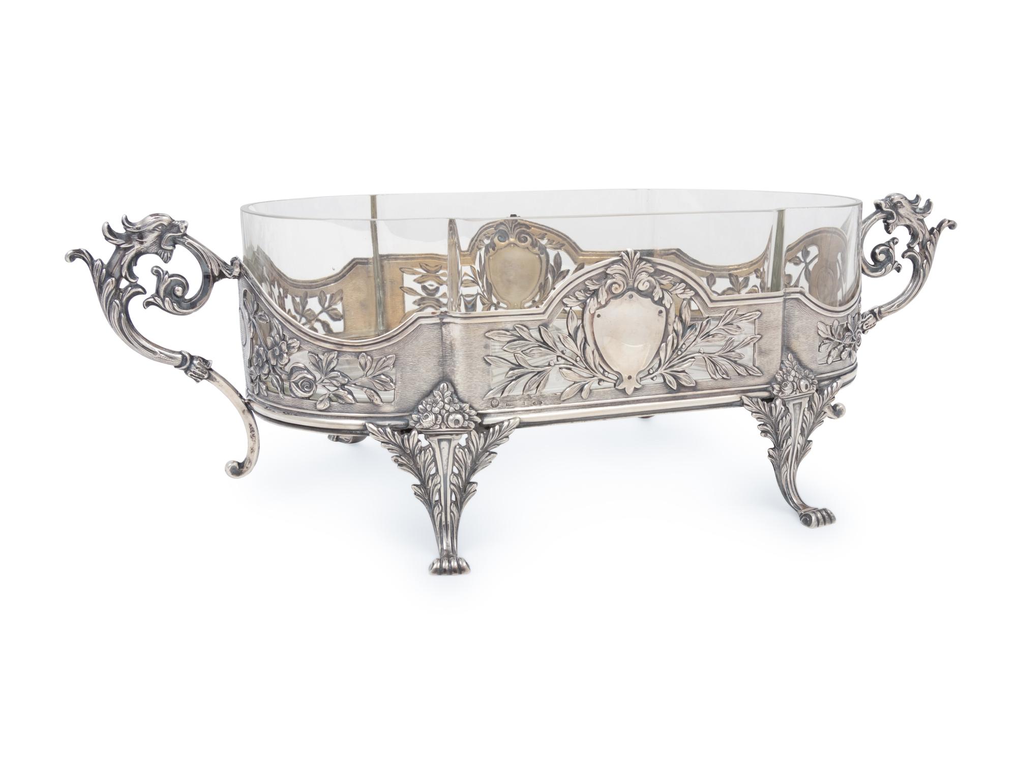 A Russian Silver Centerpiece Bowl