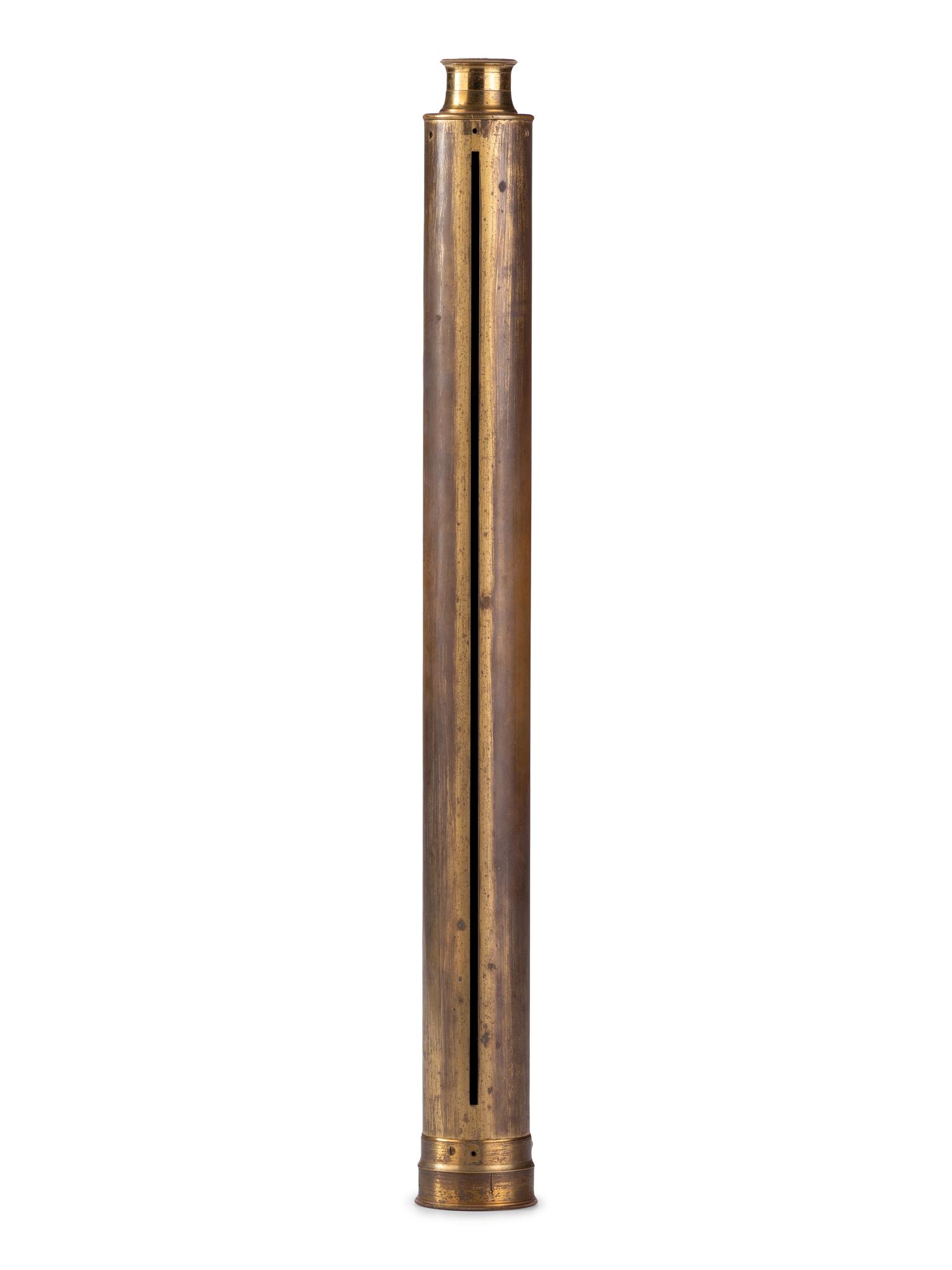 1 3/4-inch telescope, possibly naval. Length of body tube 21 1/2 in. 19th century.