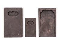 A Chinese Scholar's Calligraphy Set and Three Inkstones