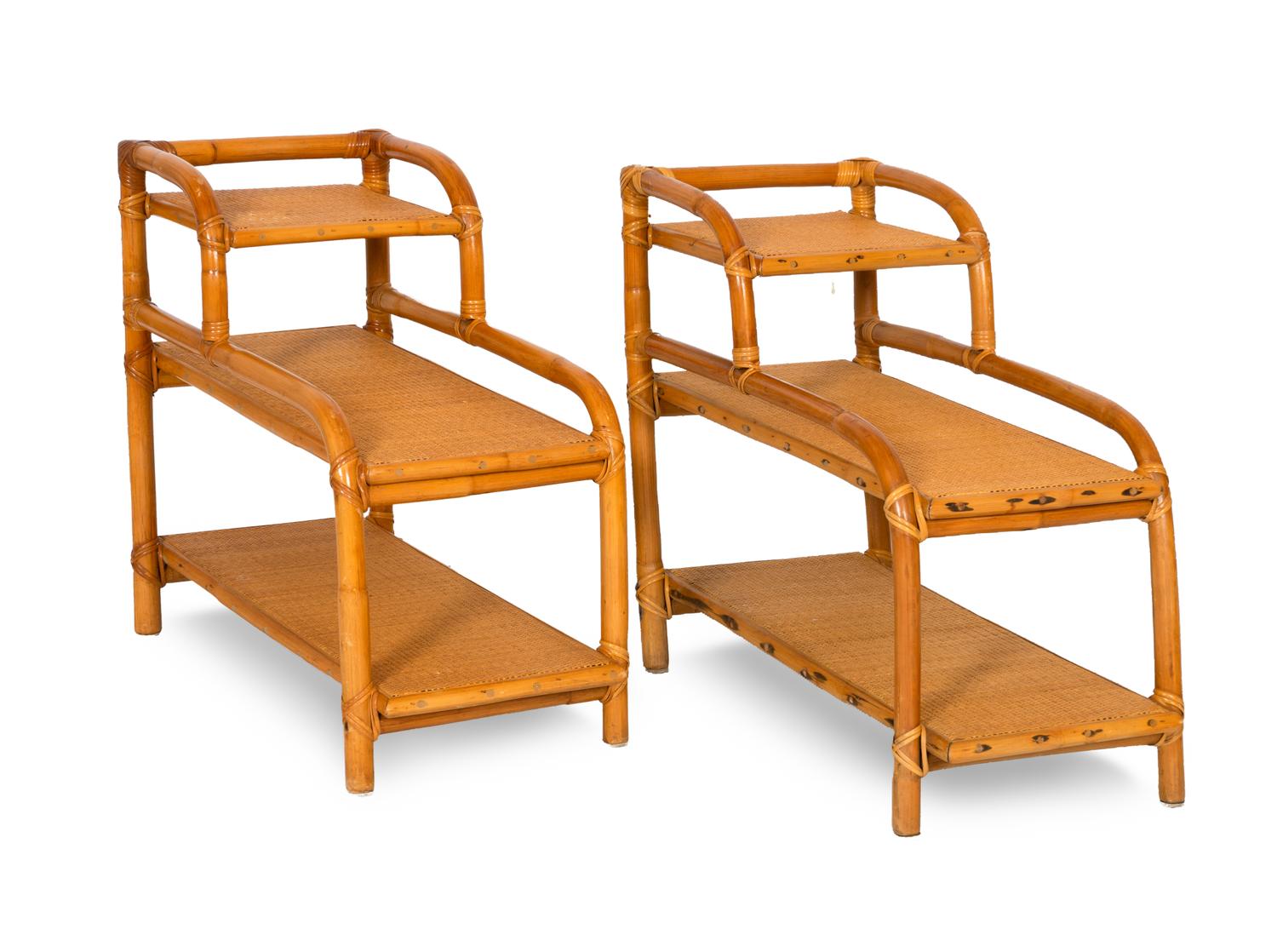 A Four-Piece Suite of Rattan Furniture in the Manner of Bielecky Brothers