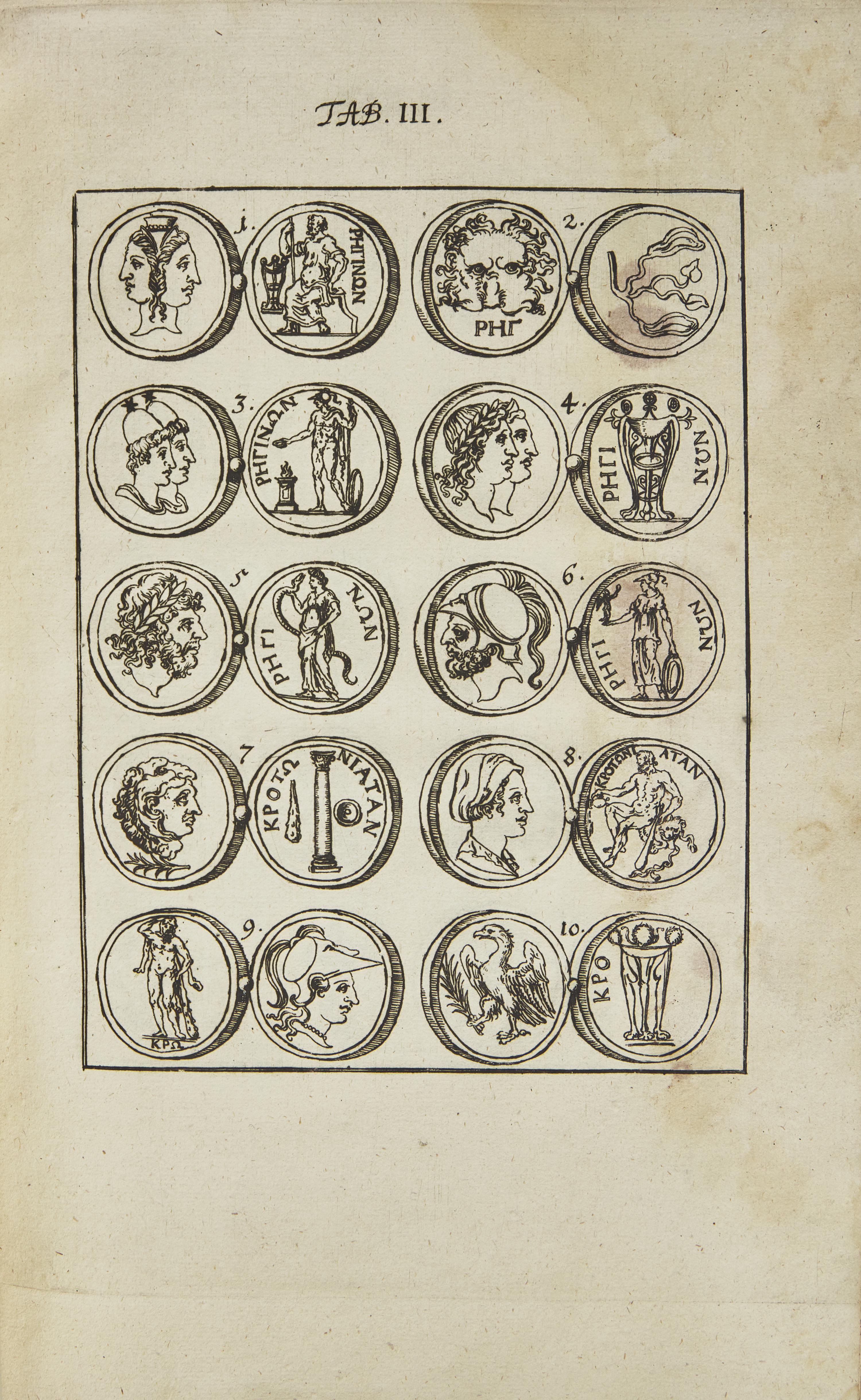 [Numismatics] Parisio, Prospero. Rariora Magnae Graeciae Numismata...altera editione renovata. Accurante Joh. Georgio Volckamero...