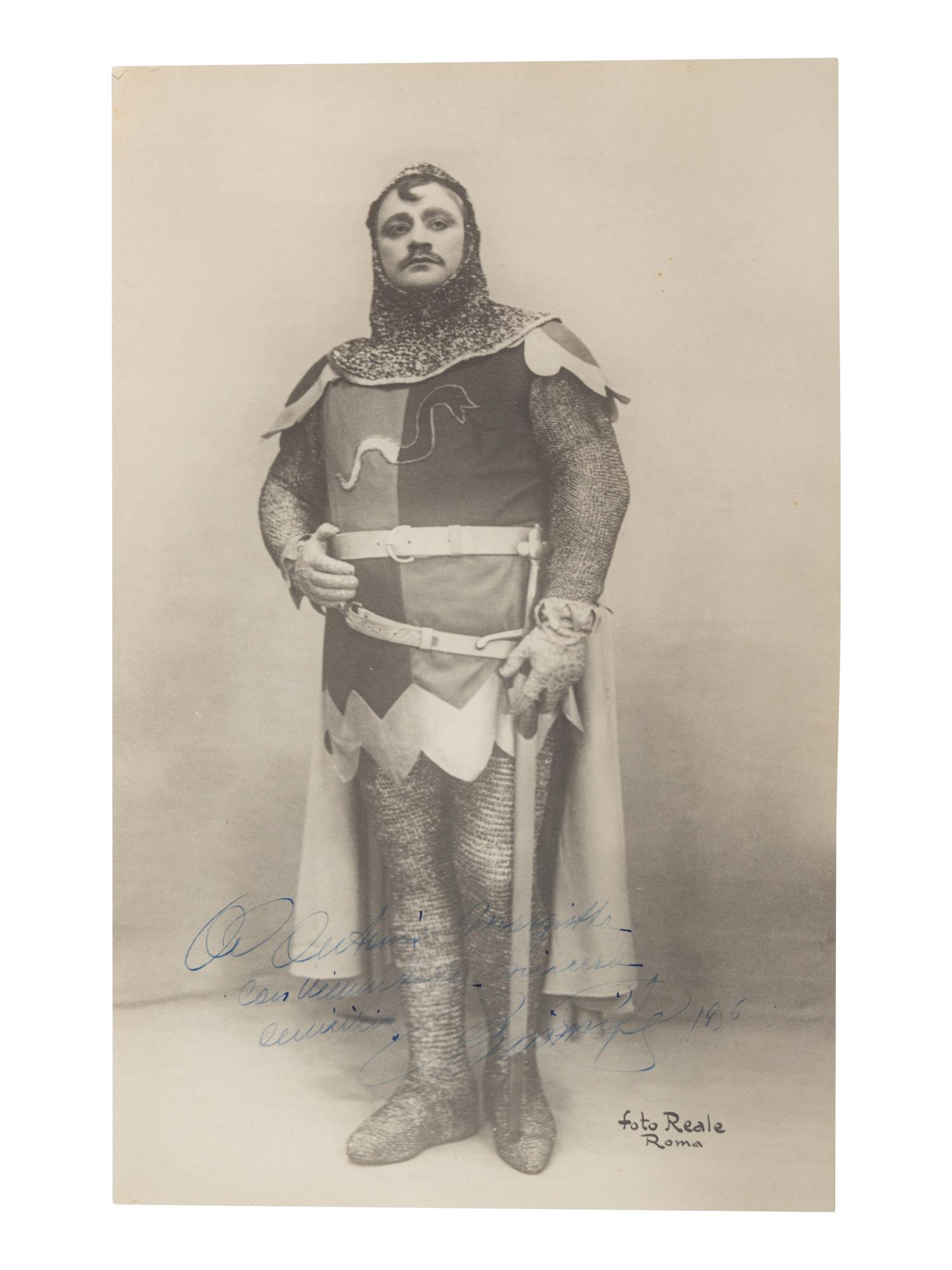 [20TH-CENTURY OPERA SINGERS]. A group of 6 photographs or photographic prints of opera singers from the 1950s-1960s, most signed and inscribed, comprising images of: