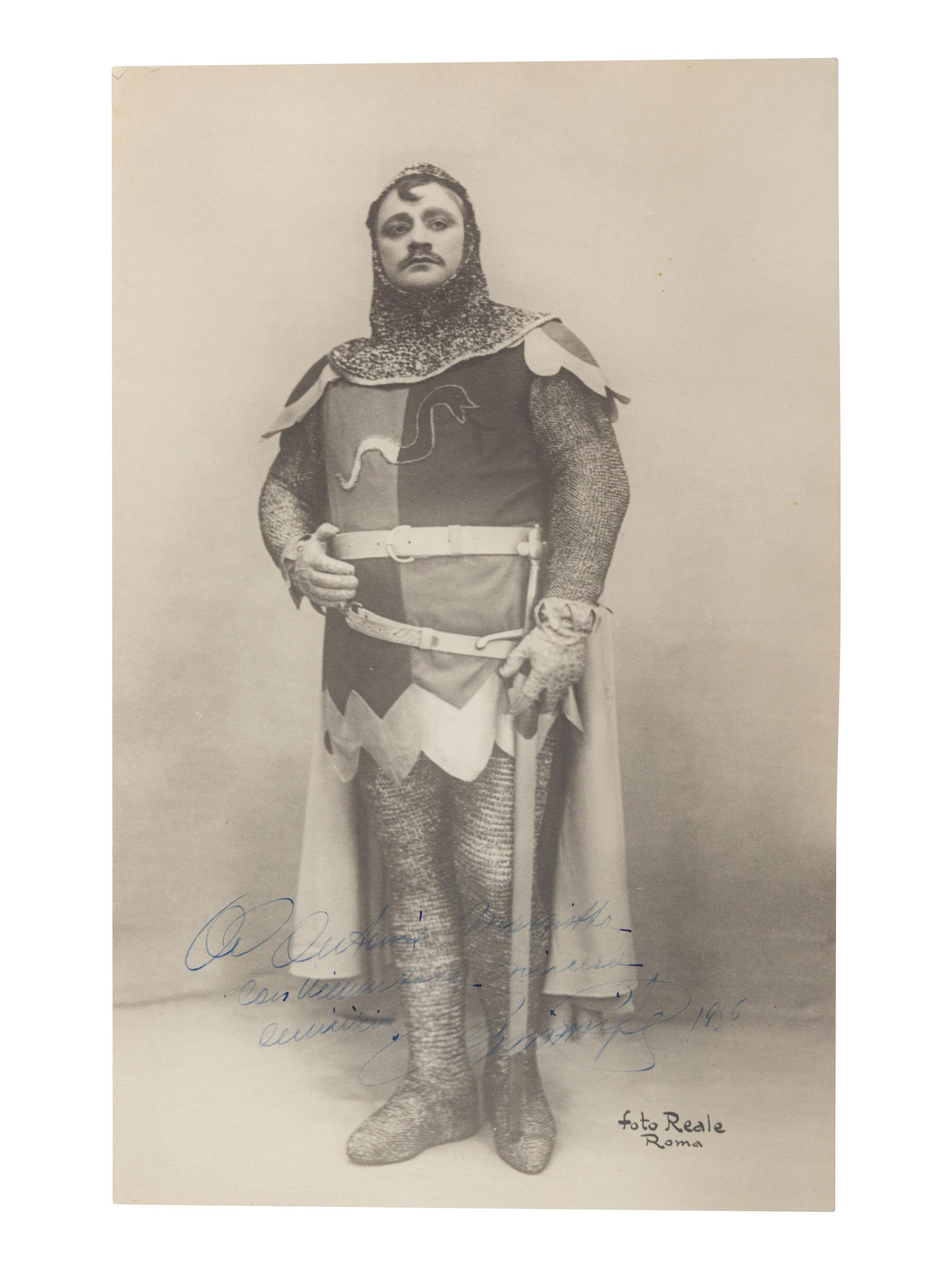 [20TH-CENTURY OPERA SINGERS]. A group of 6 photographs or photographic prints of opera singers from the 1950s-1960s, most signed and inscribed, comprising images of: