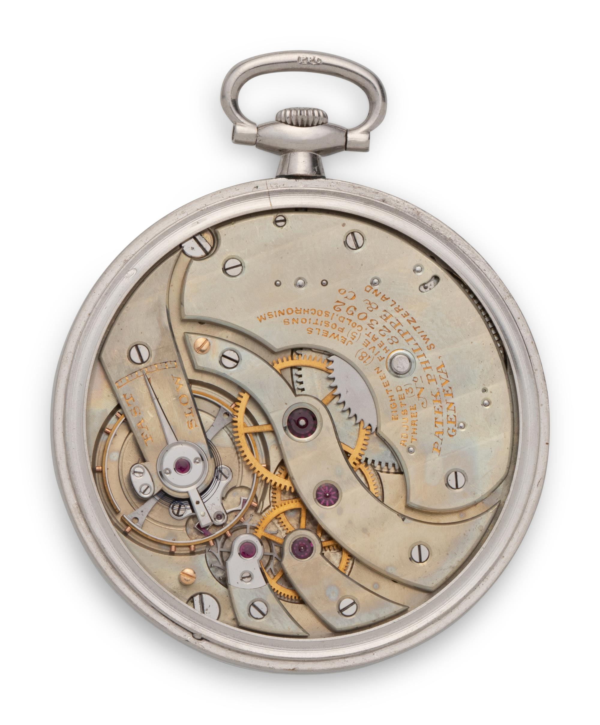 PATEK PHILIPPE, TIFFANY & CO., PLATINUM POCKET WATCH