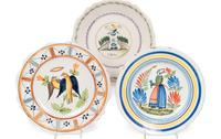 A Large Collection of Henriot Quimper Faience Pottery