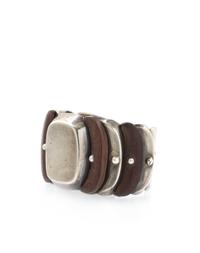 A Silver and Rosewood Cuff Bracelet, William Spratling, Taxco, Circa 1940's, 63.70 dwts.