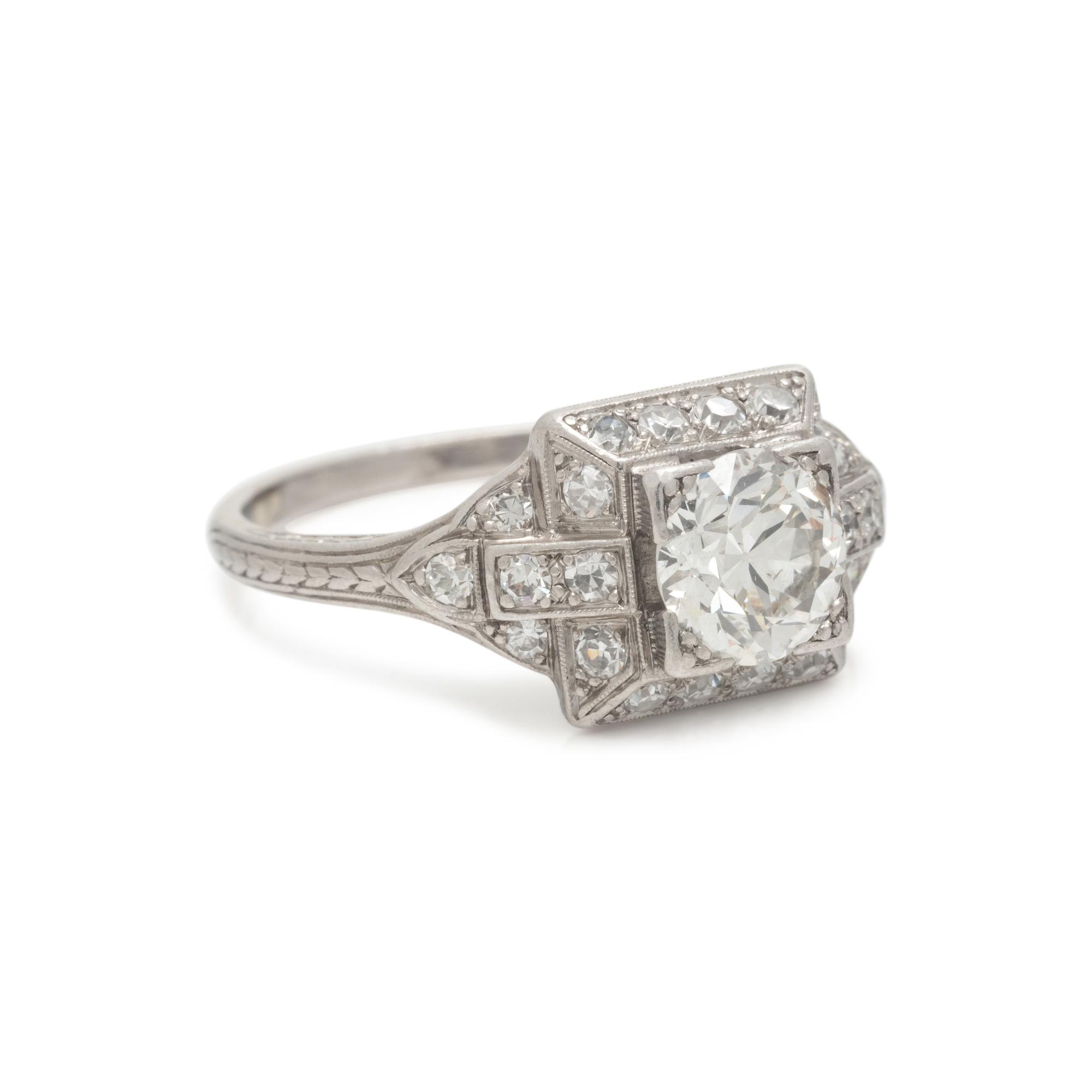 ART DECO, DIAMOND RING