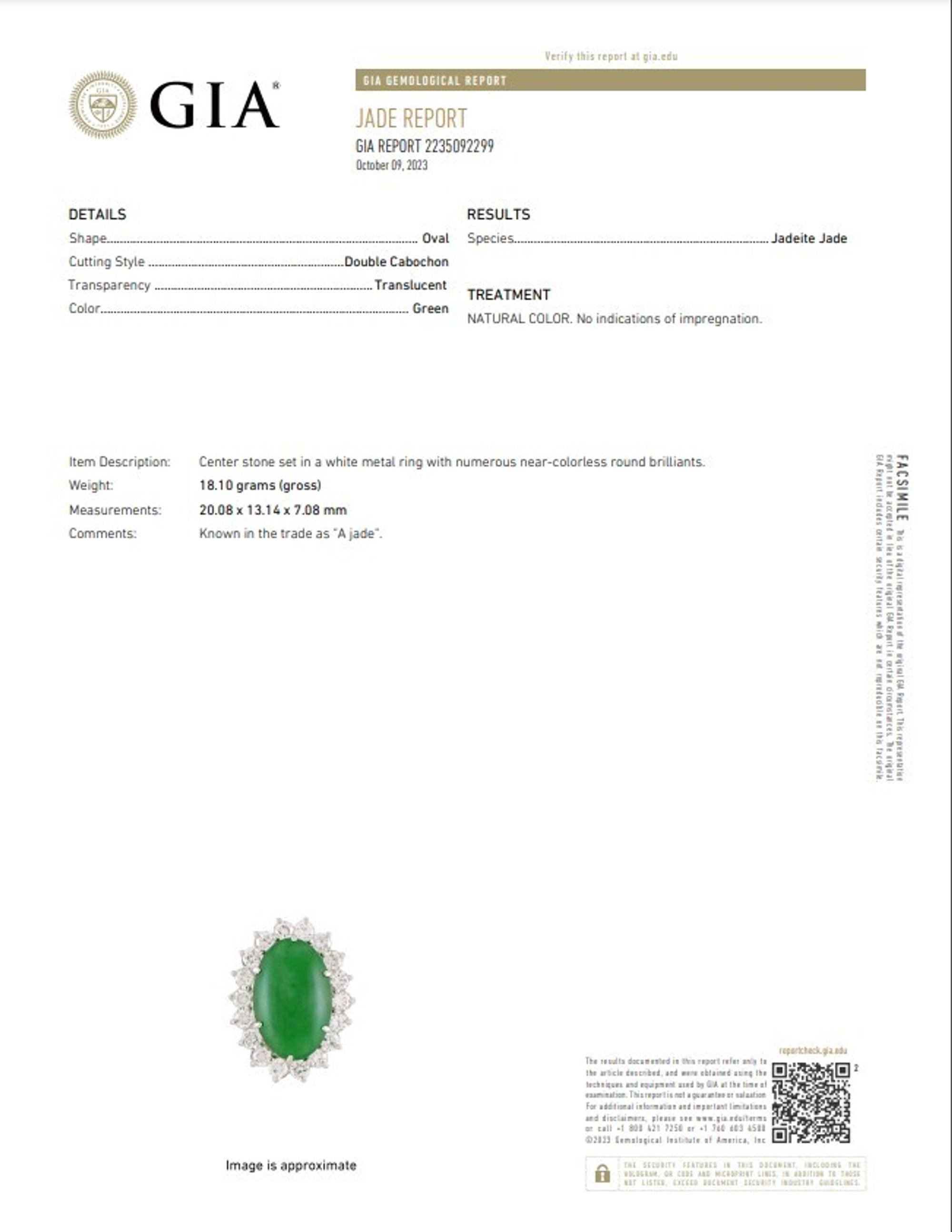JADEITE JADE AND DIAMOND SET