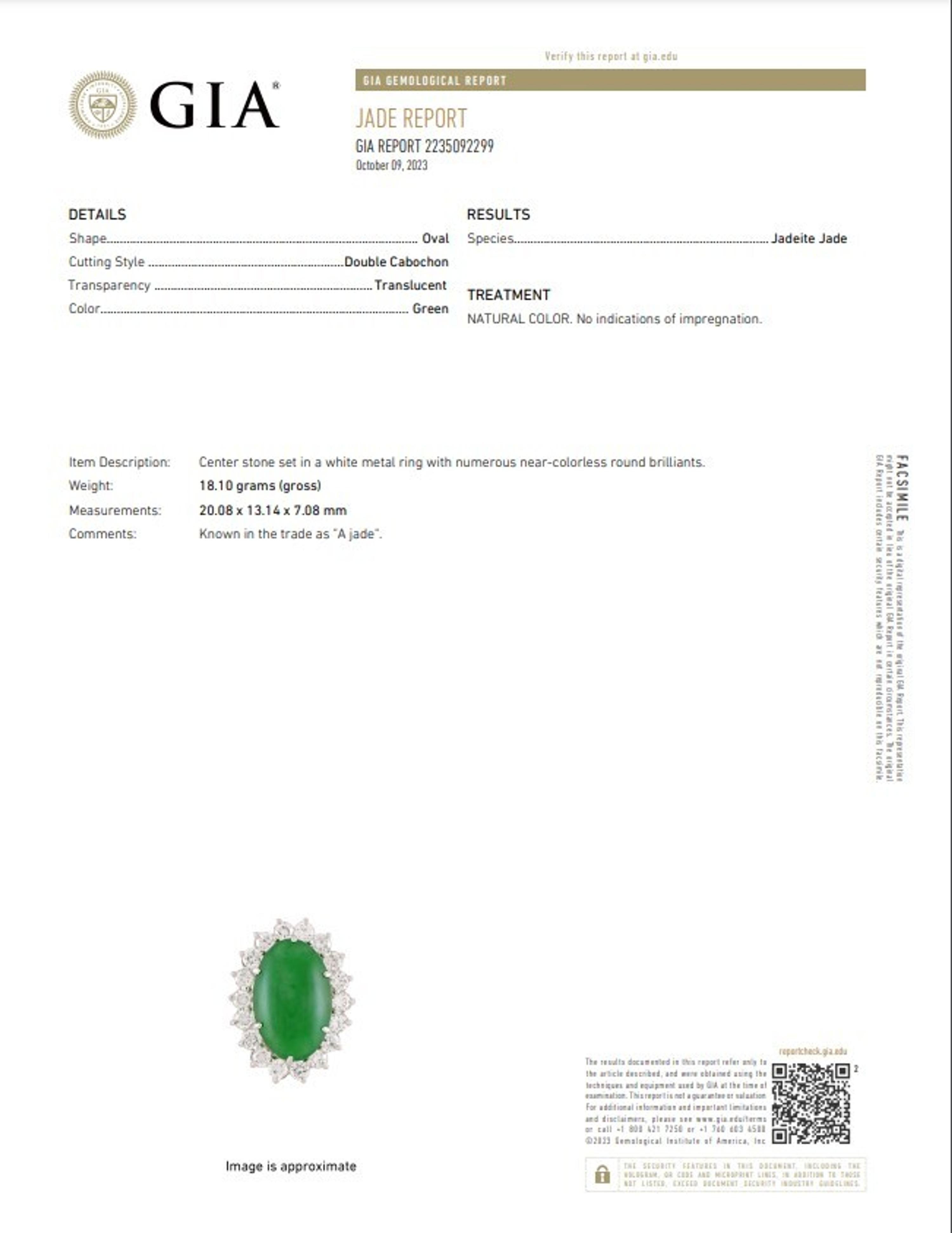 JADEITE JADE AND DIAMOND SET