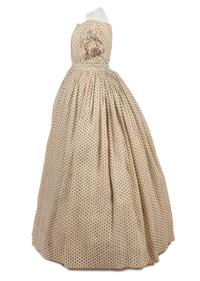 Printed Cotton Day Dress, 1860s